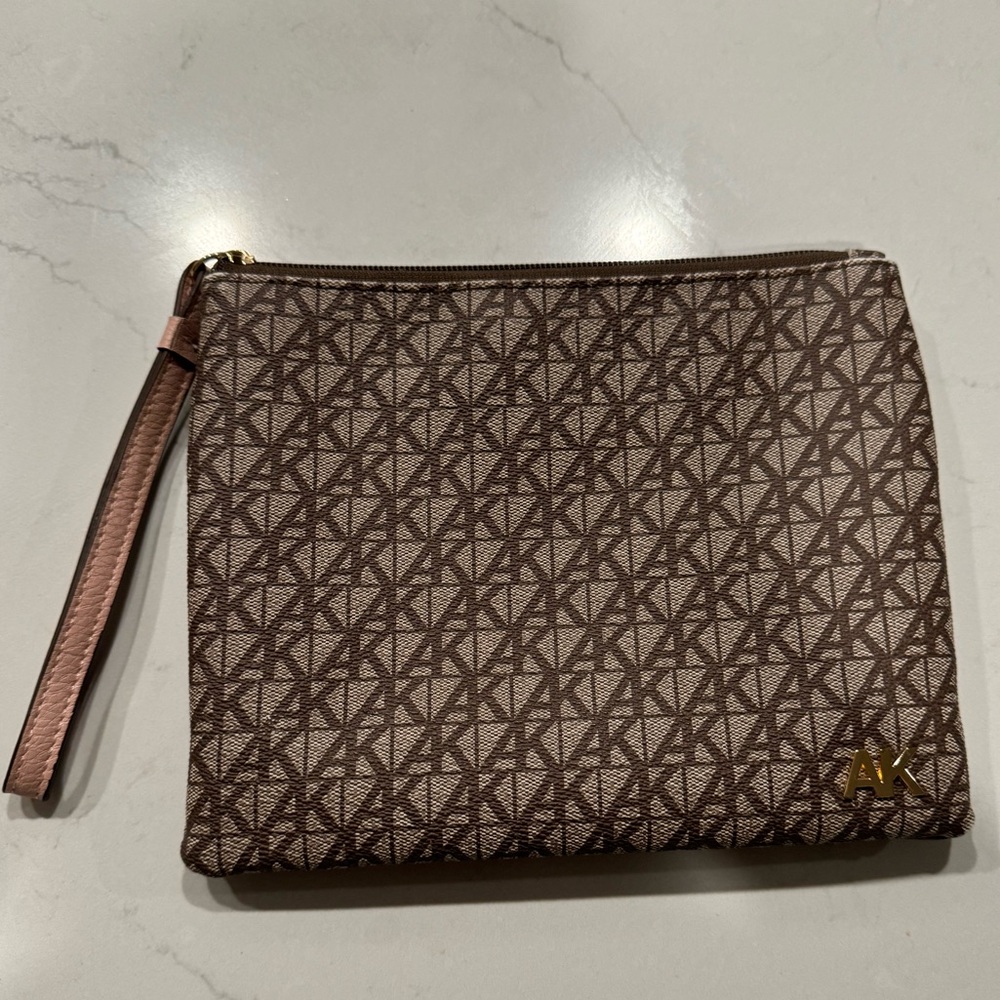 Anne Klein gently used Zip Top Logo Wristlet/Pouch
